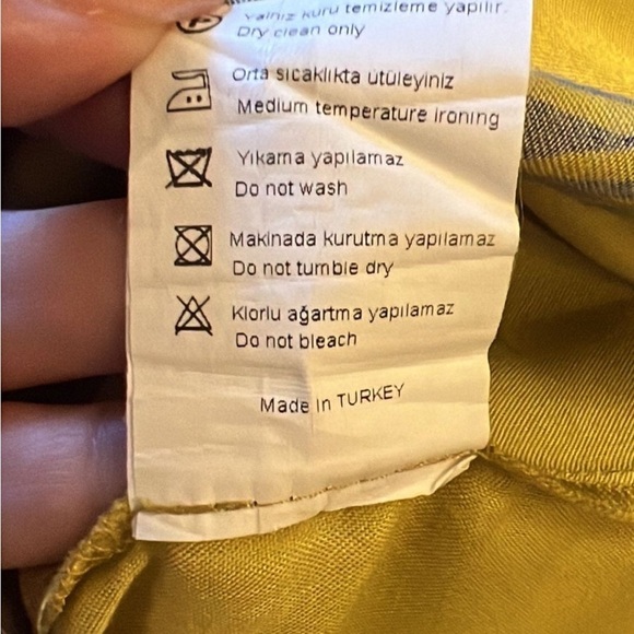 Vintage Ipekyol Yellow and Purple Patterned flowy summer dress size 8 - Picture 3 of 9